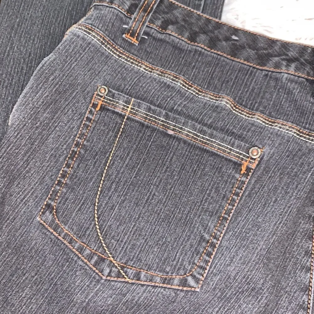 French Cuff Gray Jeans - Picture 6 of 11